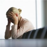 woman not coping with stress