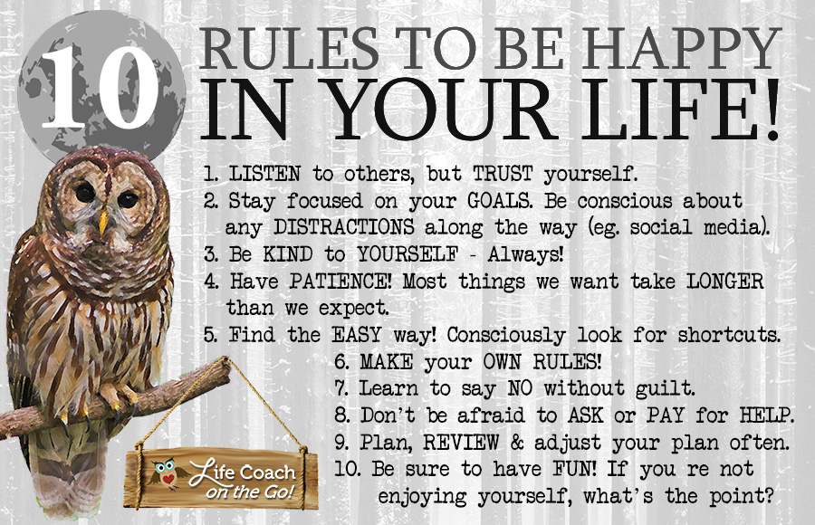 GRAPHIC: 10 Rules to Be Happy in Your Life!